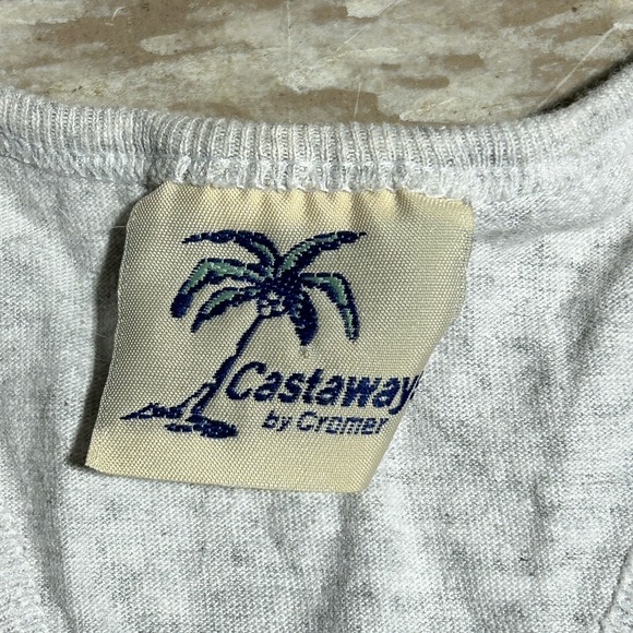 Vintage Bikini Patrol Tank Top Men's Small Racer Back Silver‎ Lake MI Graphic - Picture 2 of 5